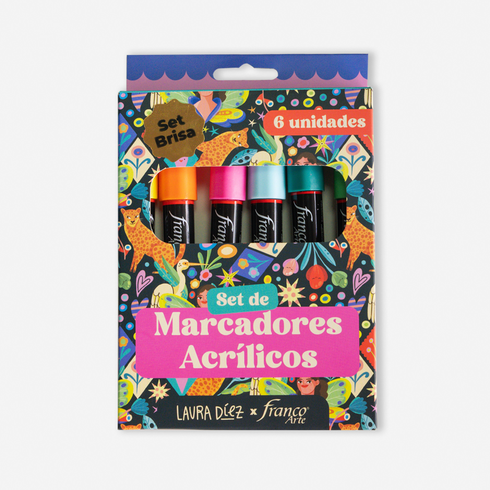 Set Marcadores Acrílicos By Laura Díez - Brisa